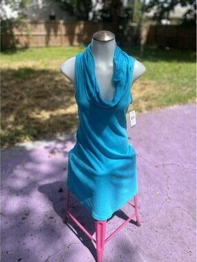 Three Dots Cow Neck Dress- Medium